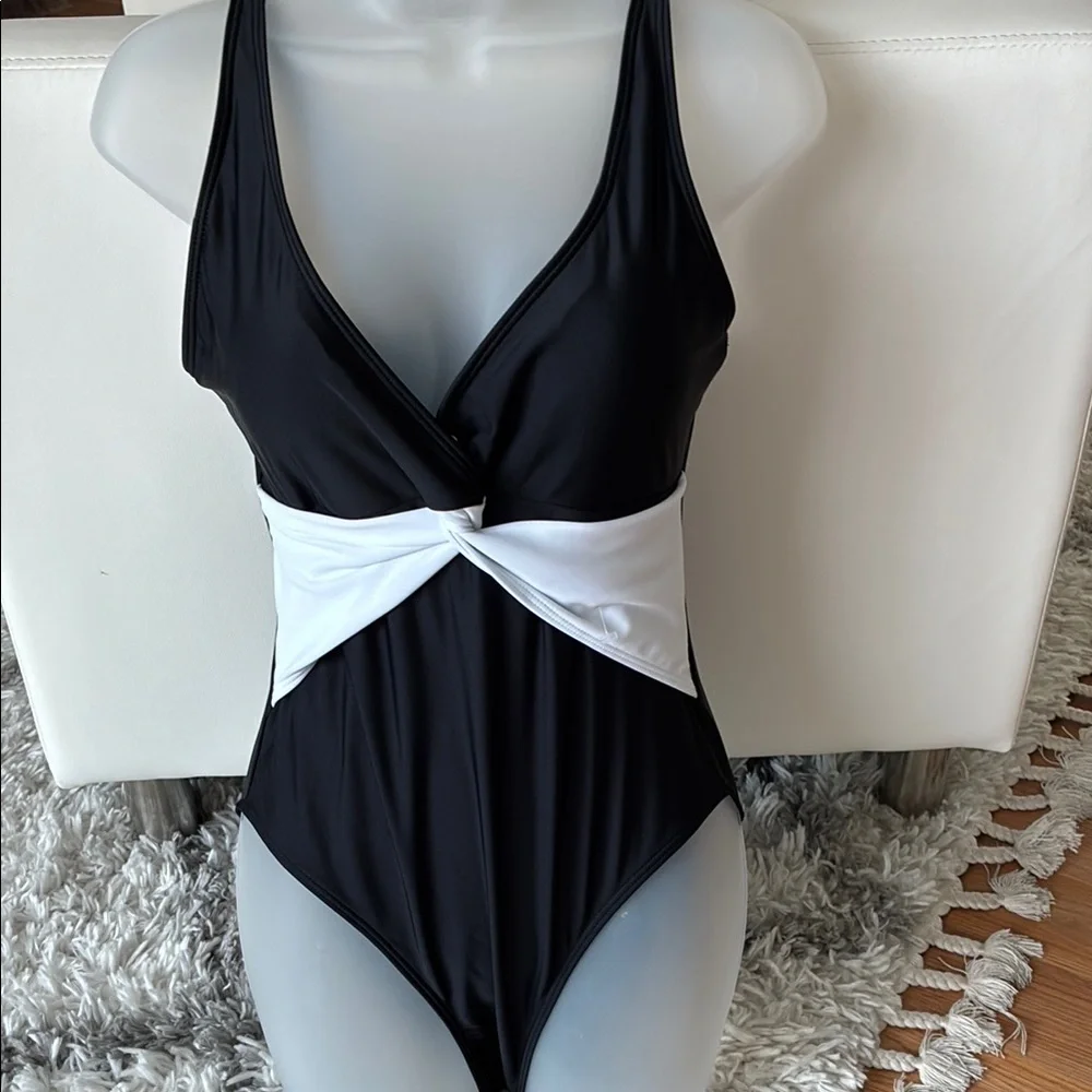 Black and White Swimsuit - Picture 1 of 5
